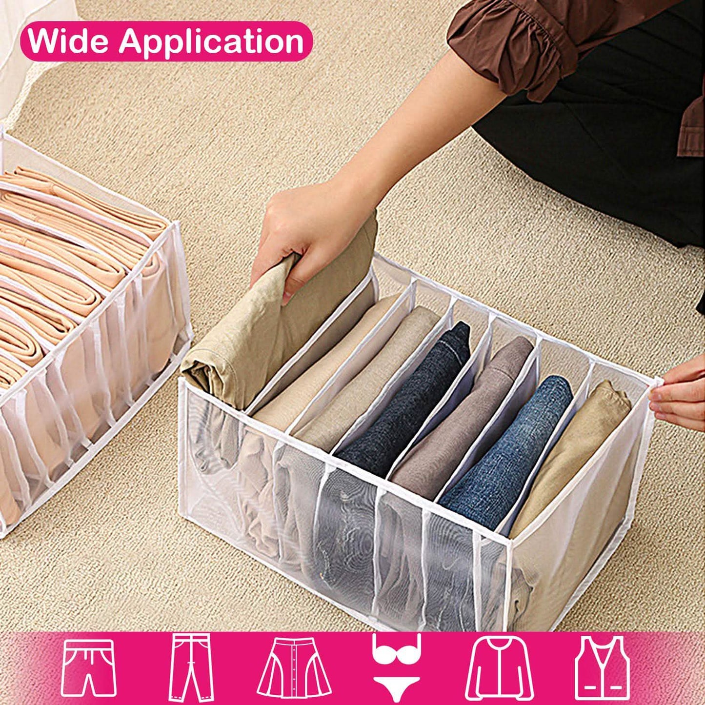 2-Piece: Wardrobe Clothes Organizer DailySale