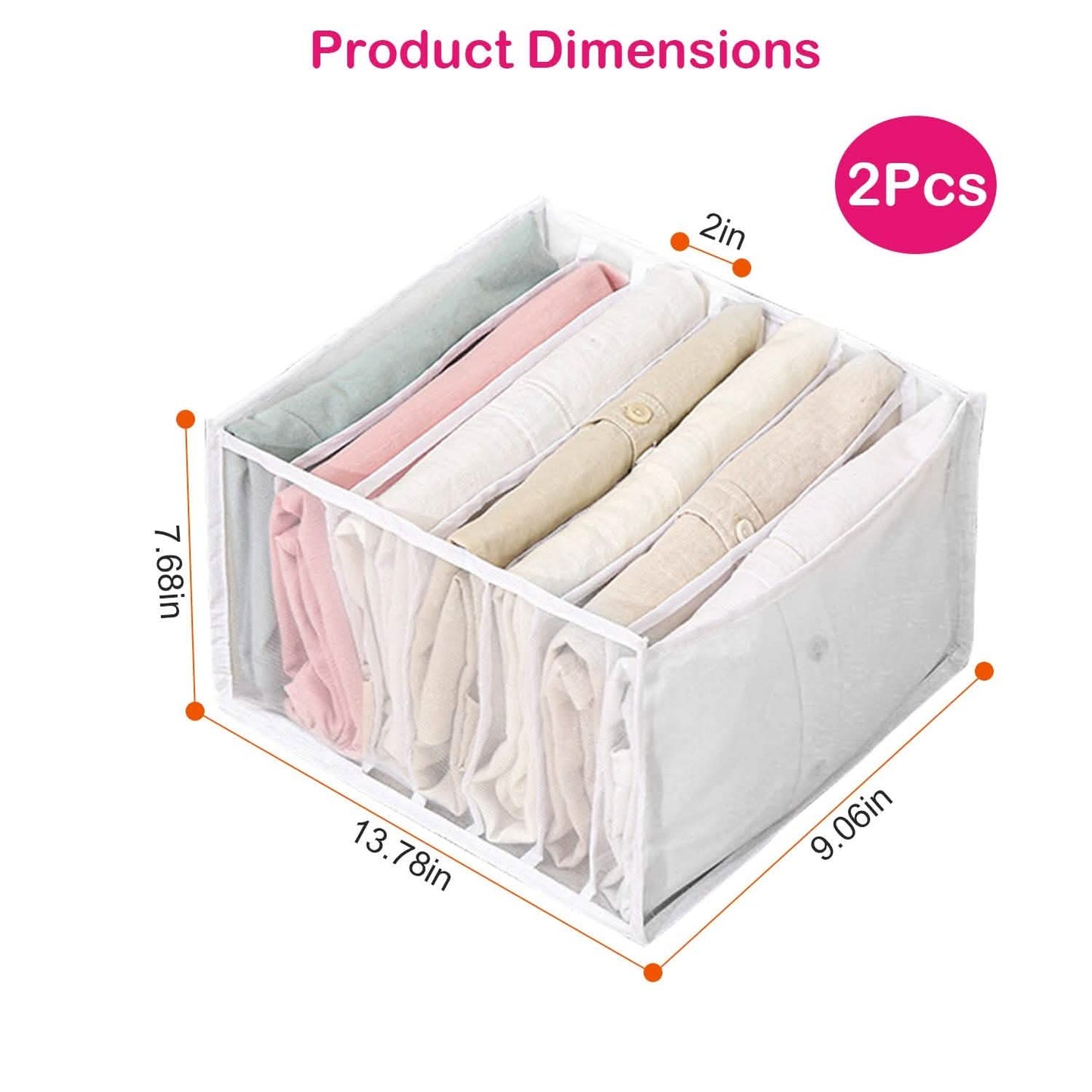 2-Piece: Wardrobe Clothes Organizer DailySale