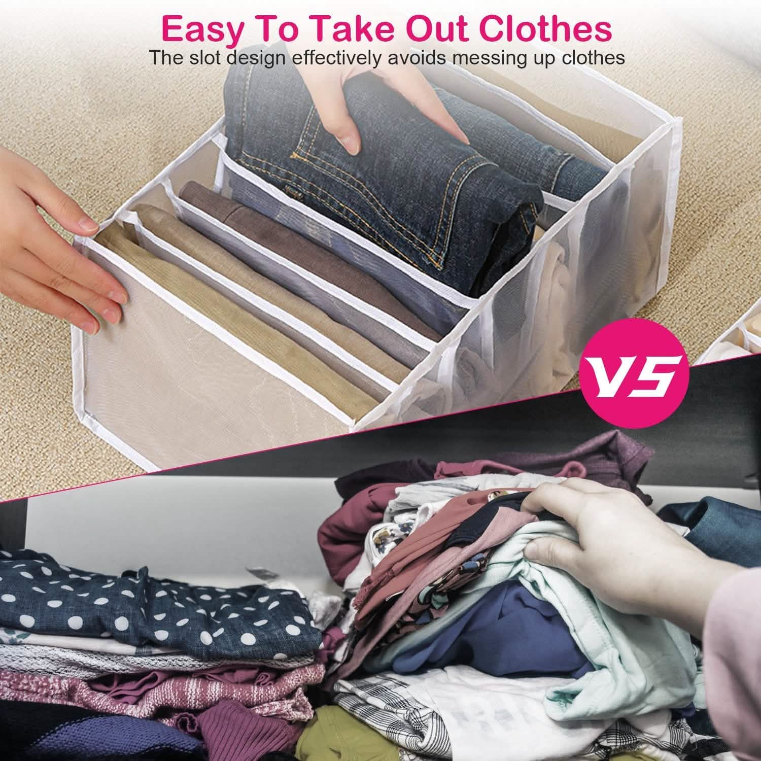 2-Piece: Wardrobe Clothes Organizer DailySale