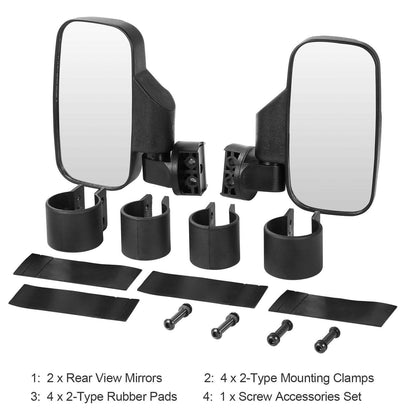 2-Piece: Wide Rear View Mirror DailySale