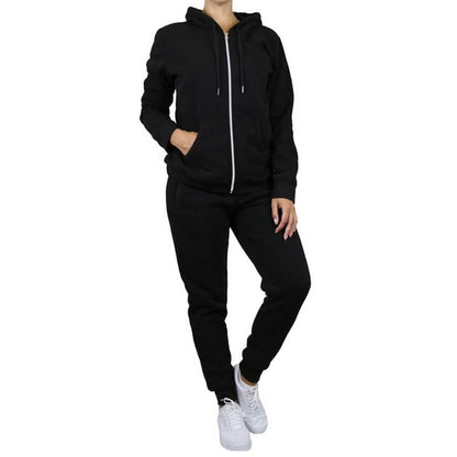 2-Piece: Women's Fleece-Lined Hoodie and Joggers Set DailySale