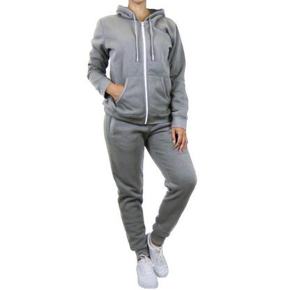 2-Piece: Women's Fleece-Lined Hoodie and Joggers Set DailySale