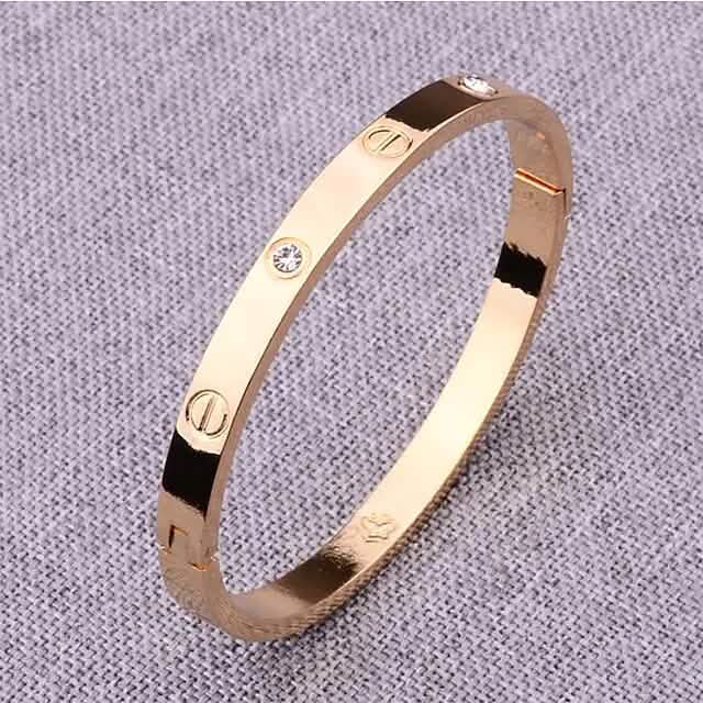 2-Piece: Women's Stainless Steel Zircon Inlay Bracelet DailySale