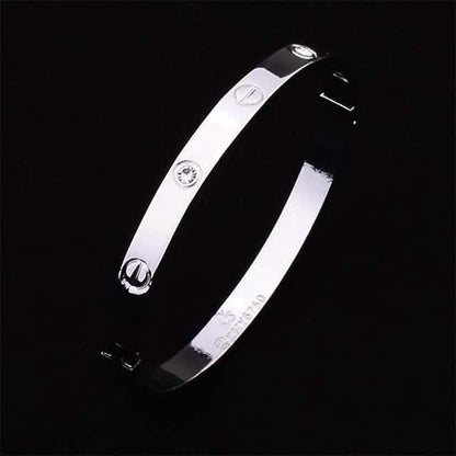 2-Piece: Women's Stainless Steel Zircon Inlay Bracelet DailySale