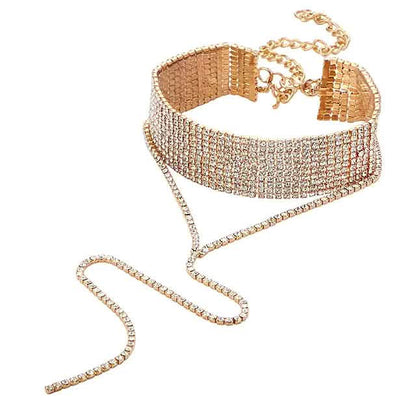 2-Piece: Women's Synthetic Diamond Y Necklace DailySale