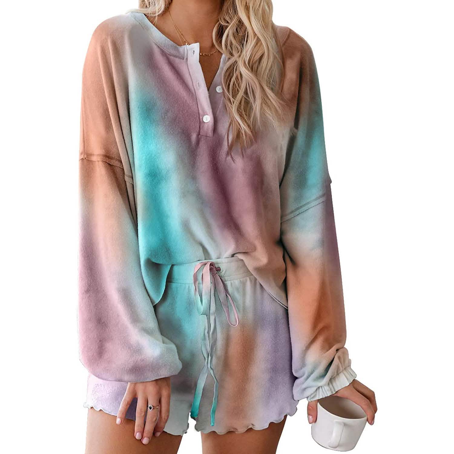2-Piece: Womens Tie Dye Print Suit DailySale