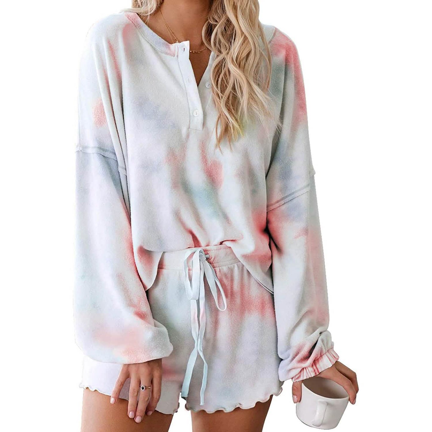 2-Piece: Womens Tie Dye Print Suit DailySale