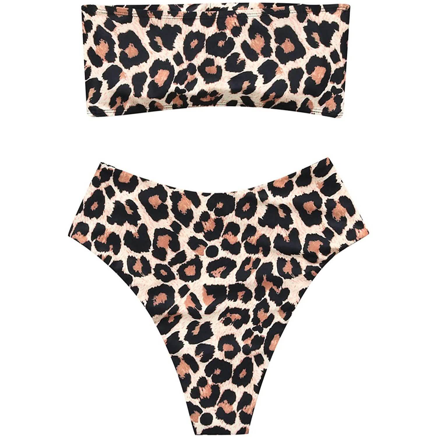 2-Piece: Women's Tube Top Bikini Swimsuit DailySale