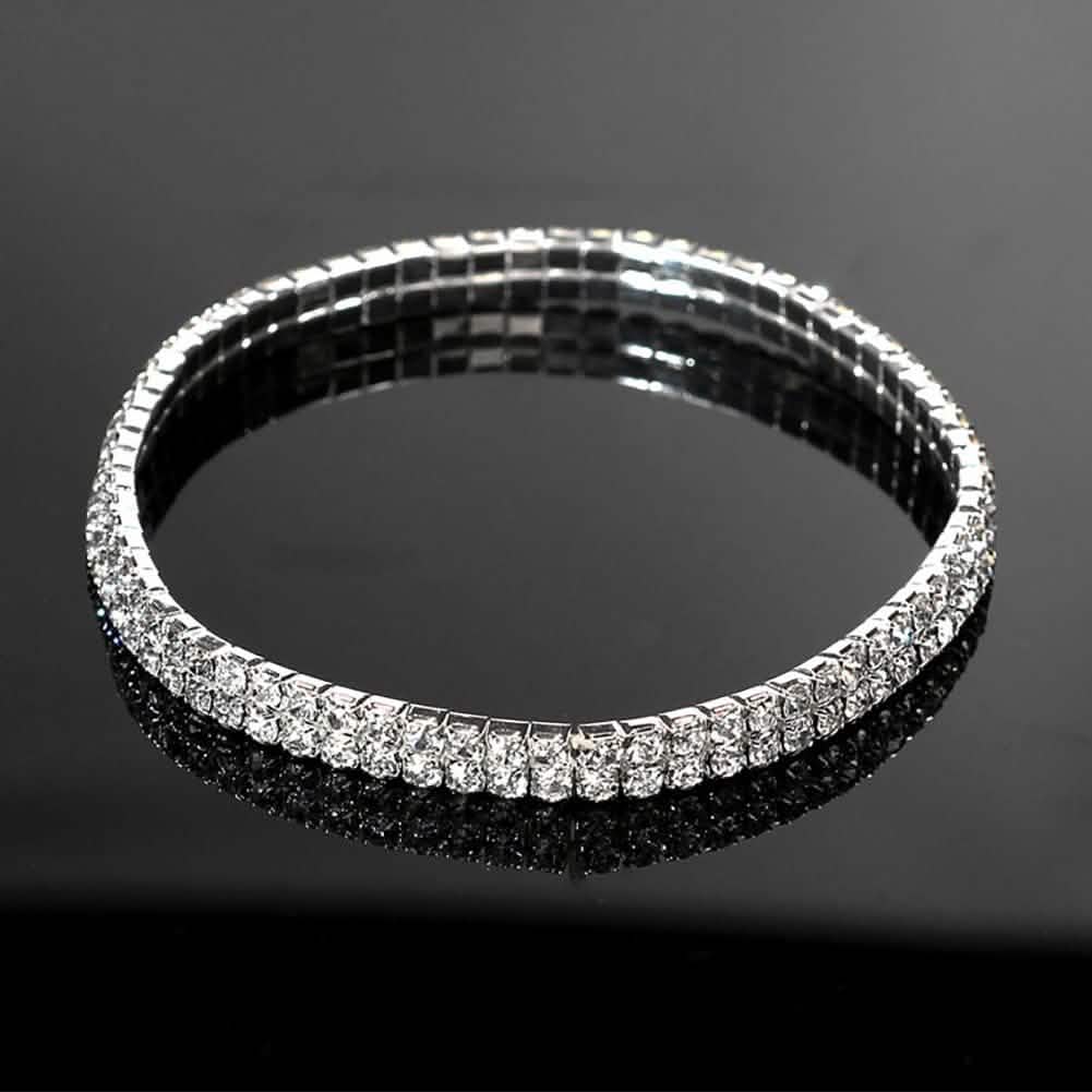2-Piece: Women's Twinkle Diamond Anklet DailySale