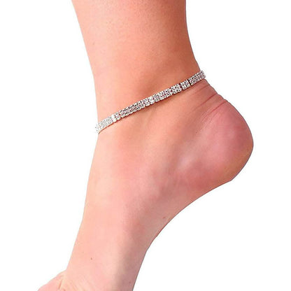 2-Piece: Women's Twinkle Diamond Anklet DailySale