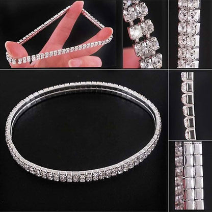 2-Piece: Women's Twinkle Diamond Anklet DailySale
