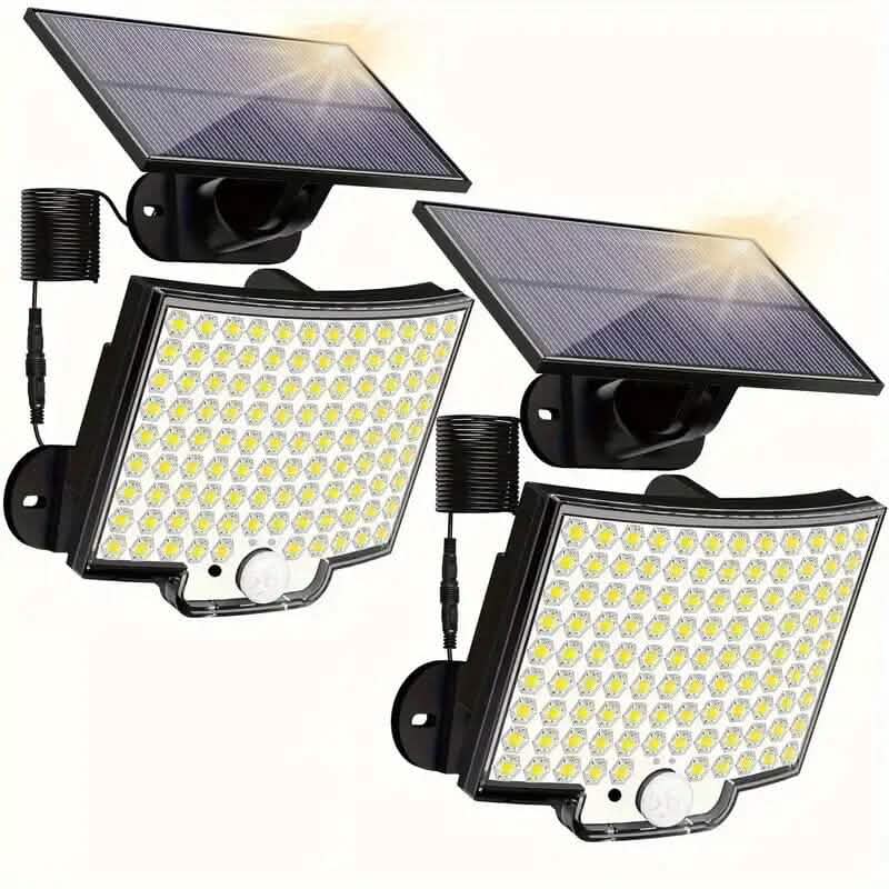 2-Pieces: 106 LED Solar Security Outdooor Lights DailySale