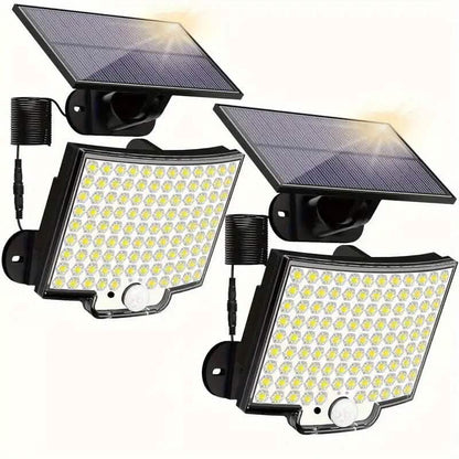 2-Pieces: 106 LED Solar Security Outdooor Lights DailySale