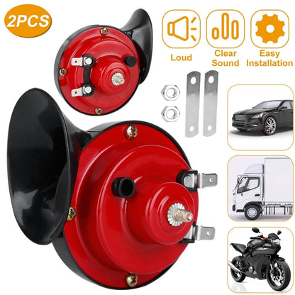 2-Pieces: 115DB Car Snail Horns 12V DailySale