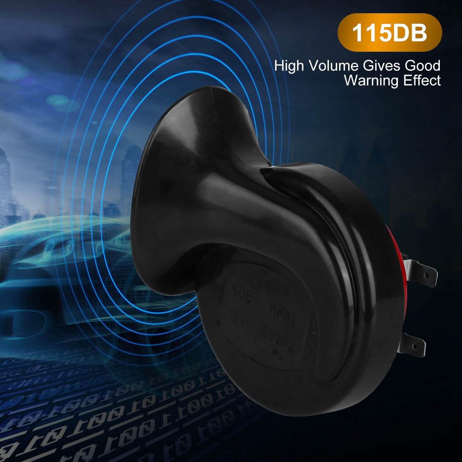 2-Pieces: 115DB Car Snail Horns 12V DailySale