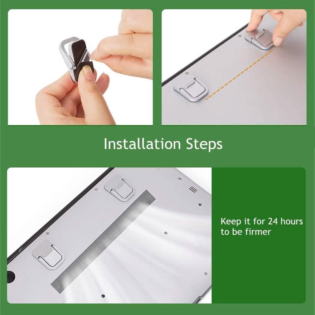 2-Pieces: Adjustable Invisible Notebook Computer Support Bracket DailySale