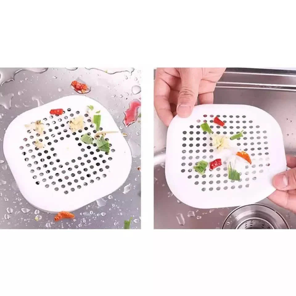 2-Pieces: Bathroom Kitchen Waste Sink Strainer Hair Filter Drain Net Catcher Cover DailySale