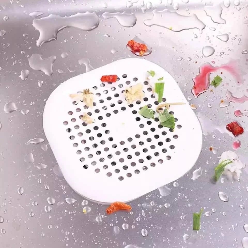2-Pieces: Bathroom Kitchen Waste Sink Strainer Hair Filter Drain Net Catcher Cover DailySale
