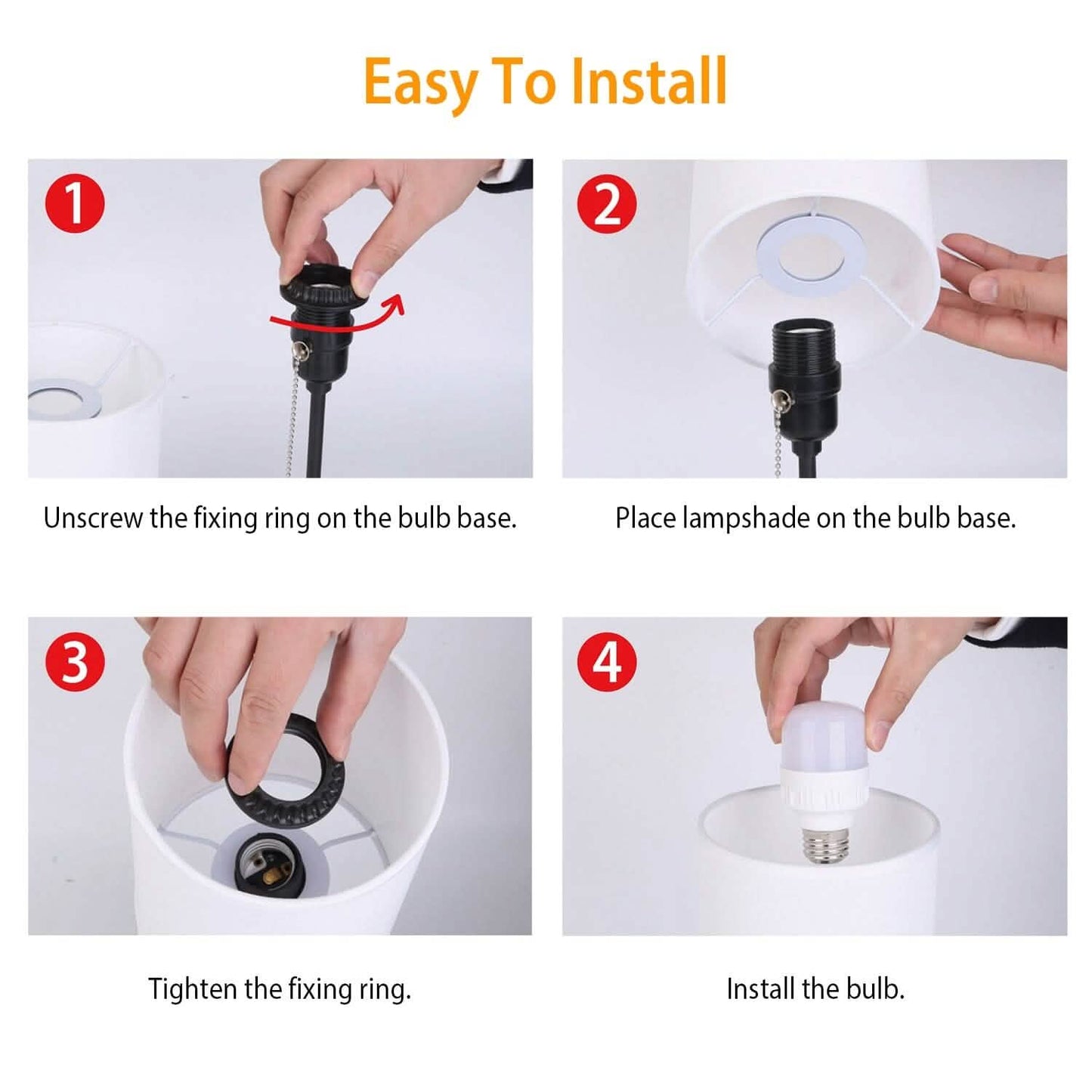 2-Pieces: Bedside Lamps 3 Color Modes USB C+A AC Output Ports Pull Chain DailySale