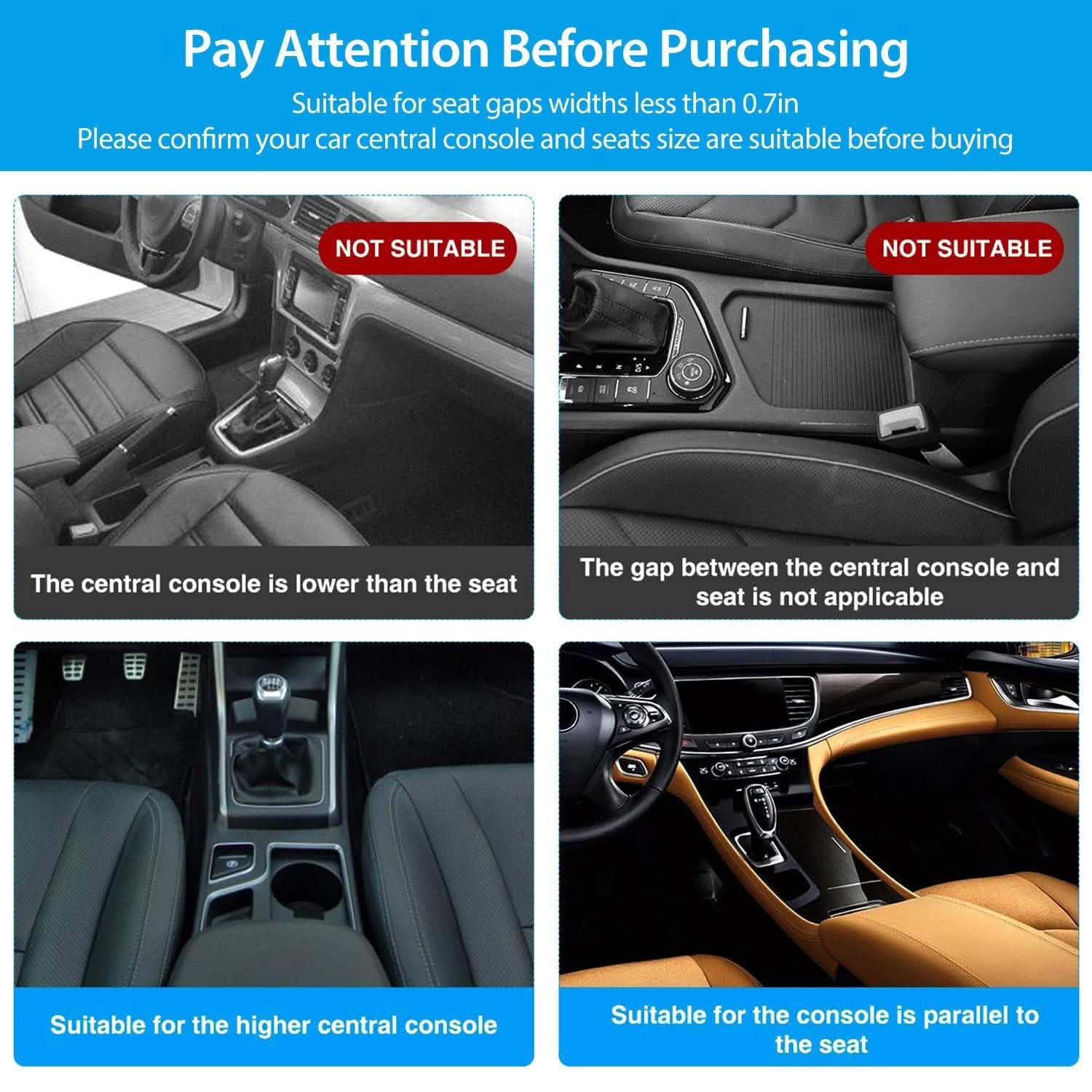 2-Pieces: Car Console Side Organizer DailySale