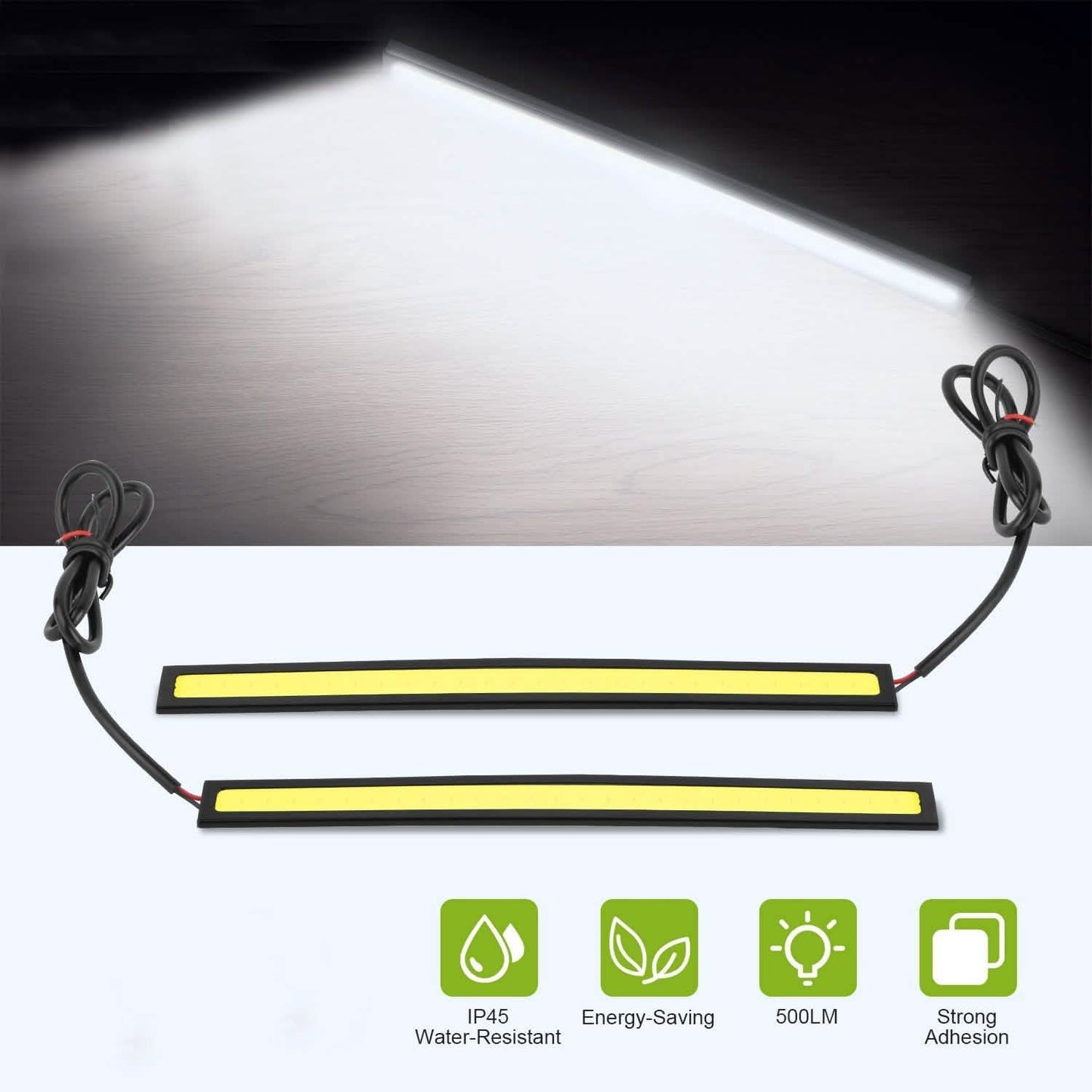 2-Pieces: Car LED Daytime Running Lights DailySale