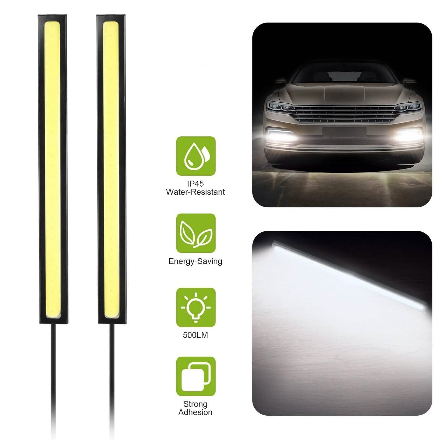 2-Pieces: Car LED Daytime Running Lights DailySale