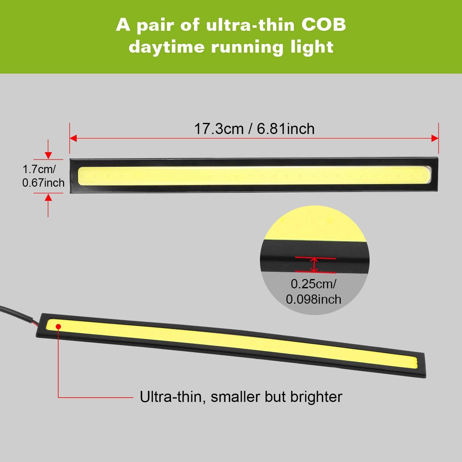 2-Pieces: Car LED Daytime Running Lights DailySale