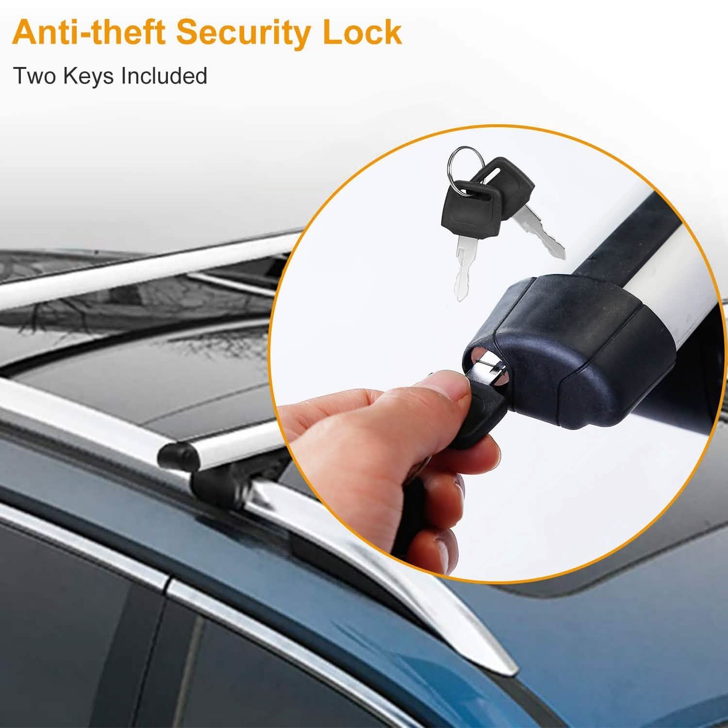 2-Pieces: Car Roof Top Crossbar Rack DailySale