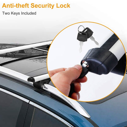 2-Pieces: Car Roof Top Crossbar Rack DailySale