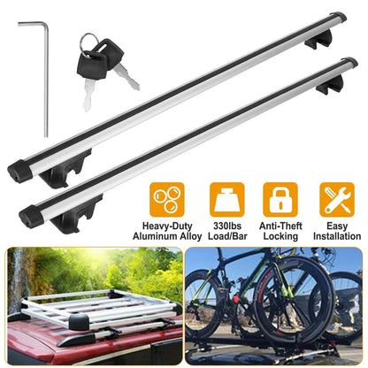2-Pieces: Car Roof Top Crossbar Rack DailySale