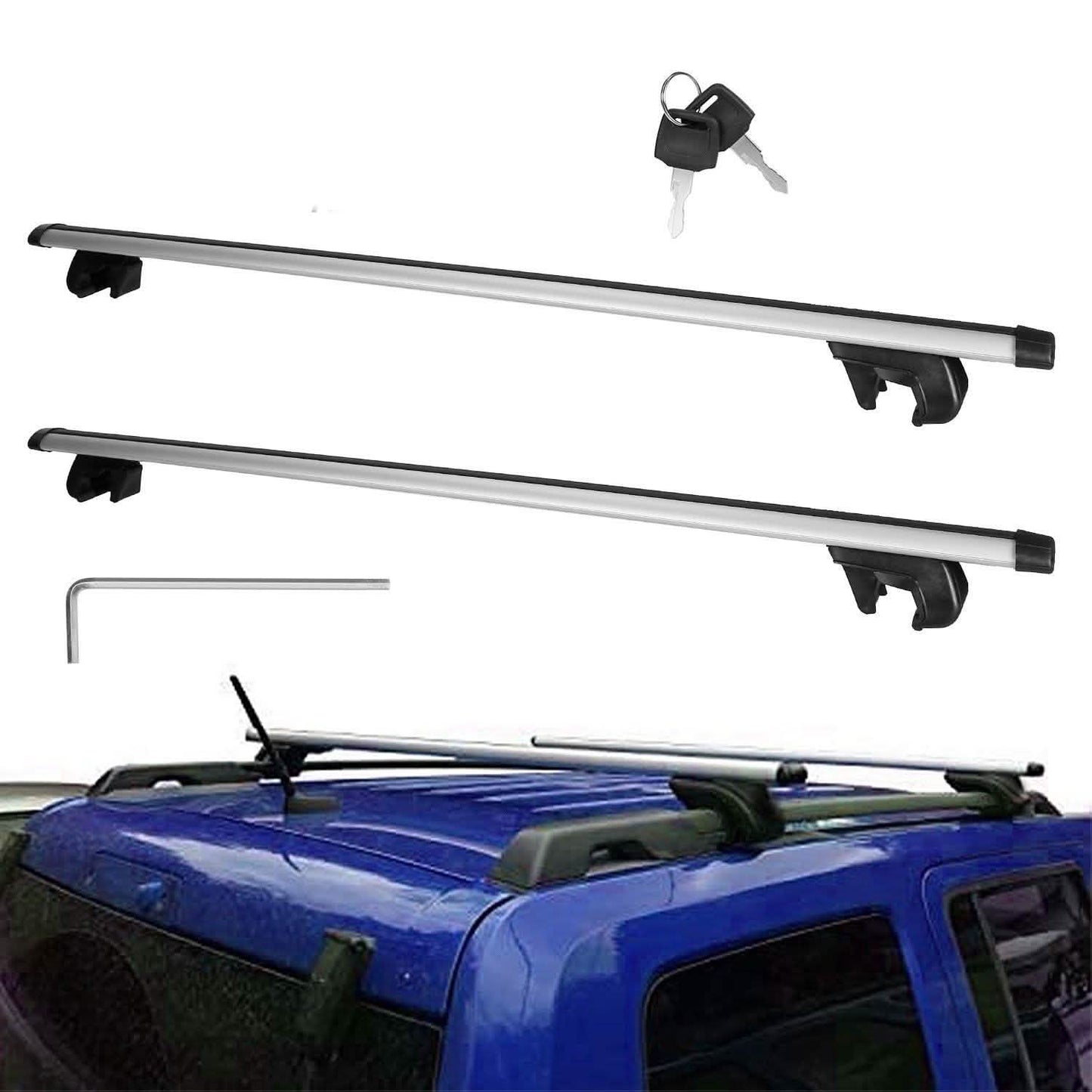 2-Pieces: Car Roof Top Crossbar Rack DailySale