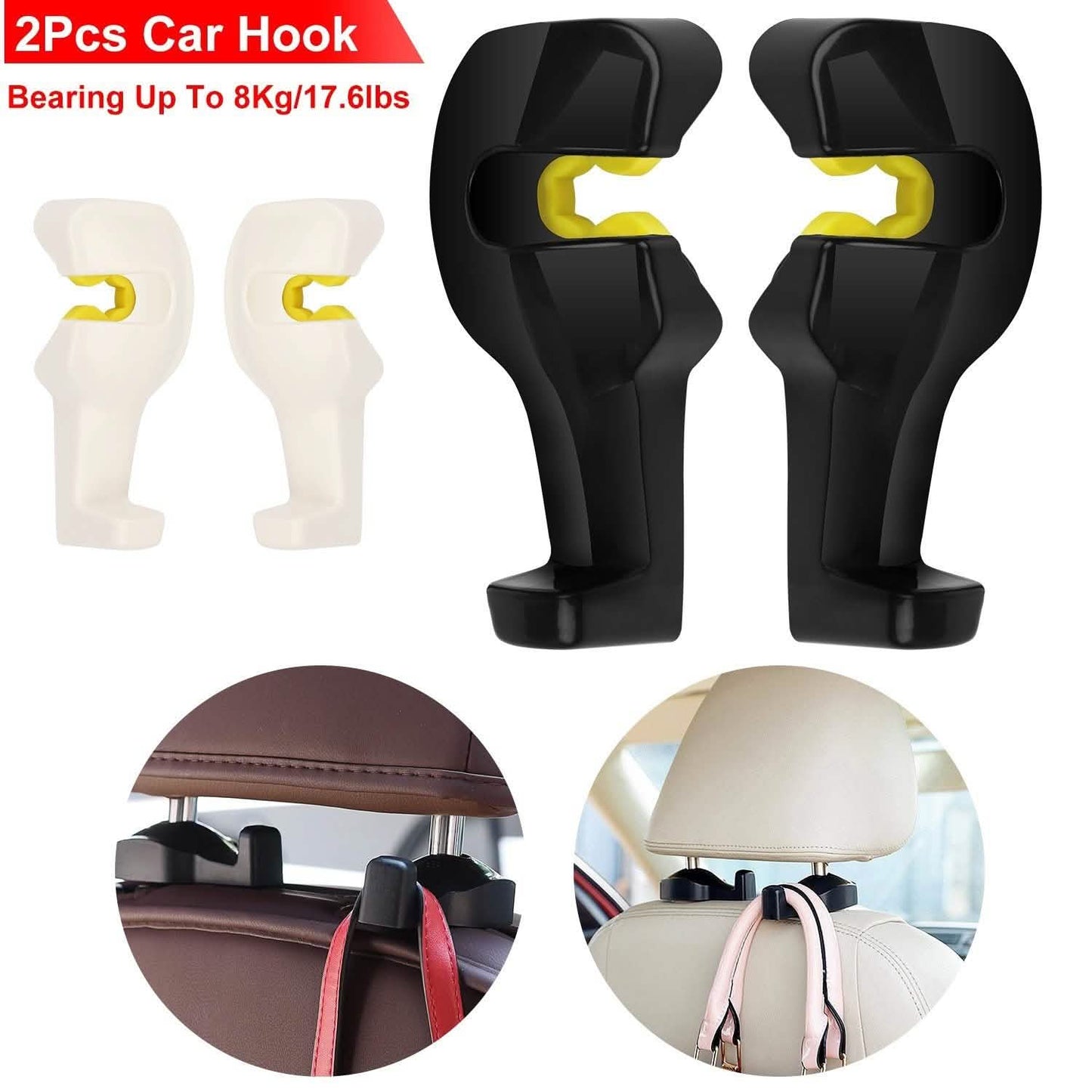 2-Pieces: Car Seat Headrest Hanger DailySale