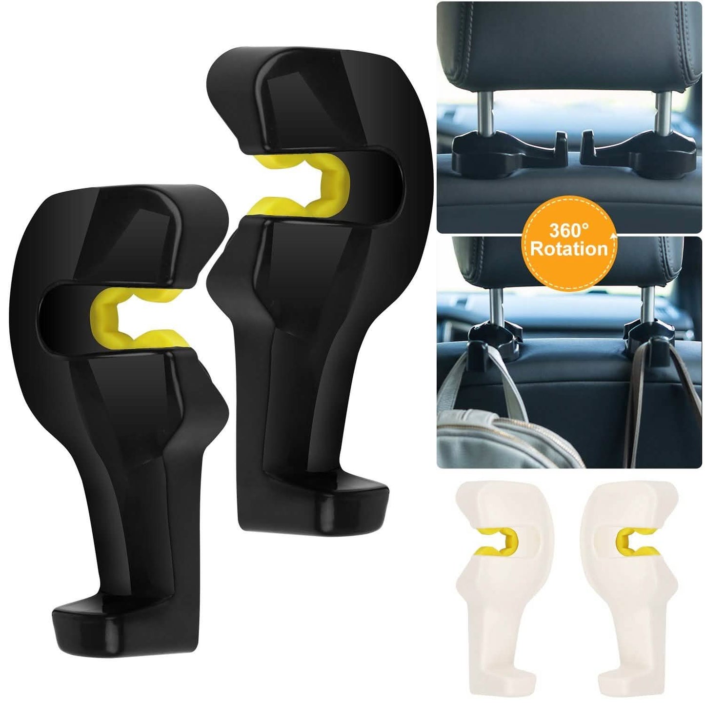 2-Pieces: Car Seat Headrest Hanger DailySale