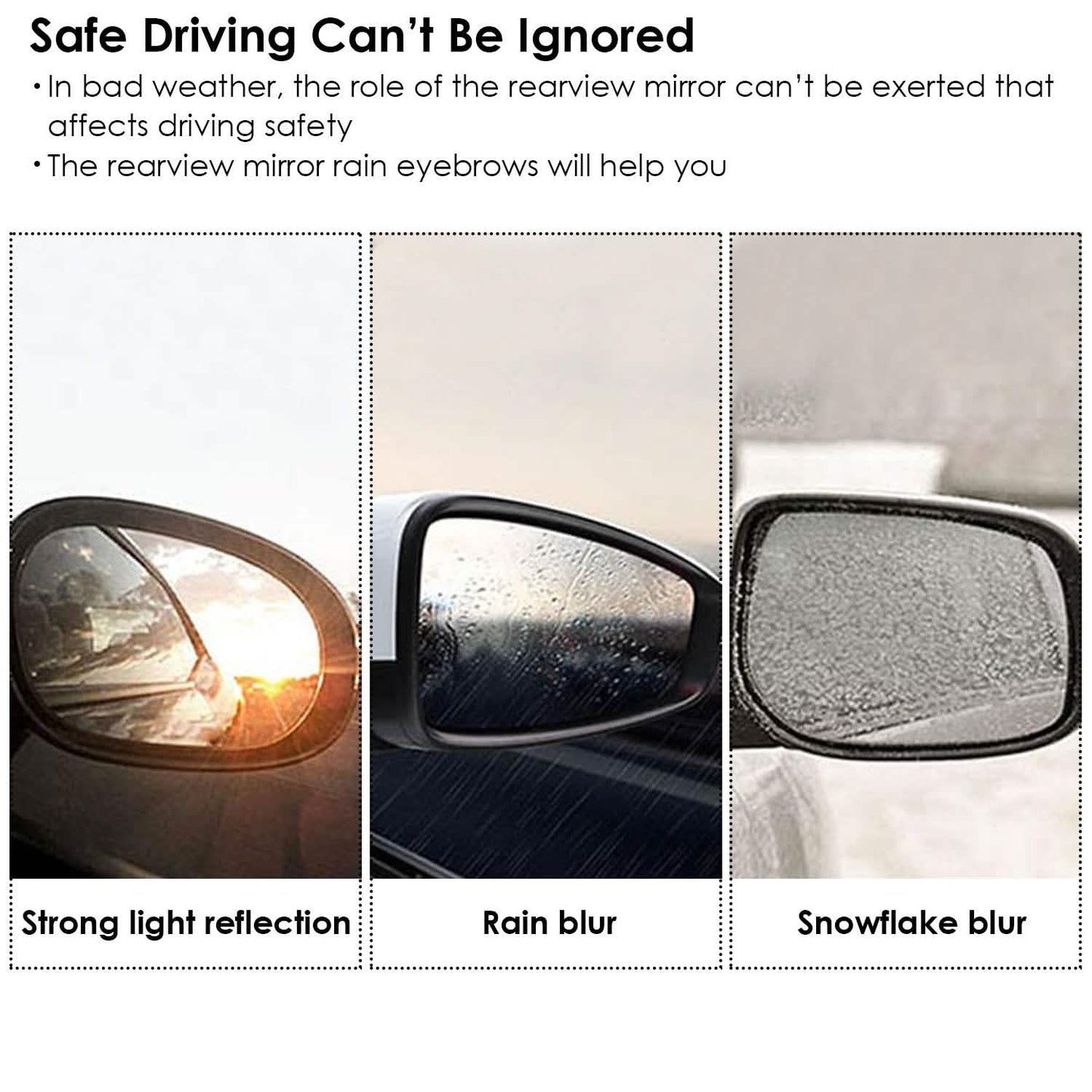 2-Pieces: Car Side Mirror Rain Guard DailySale