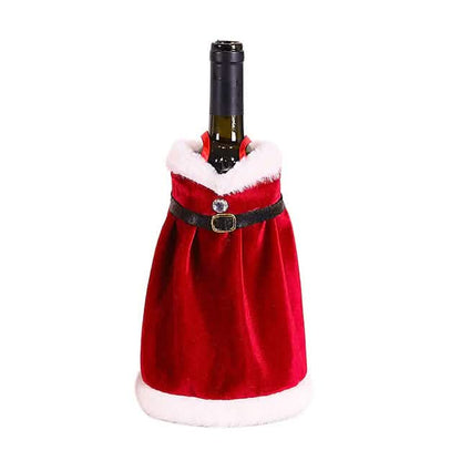 2-Pieces: Christmas Wine Bottle Cover Merry Christmas Decor DailySale