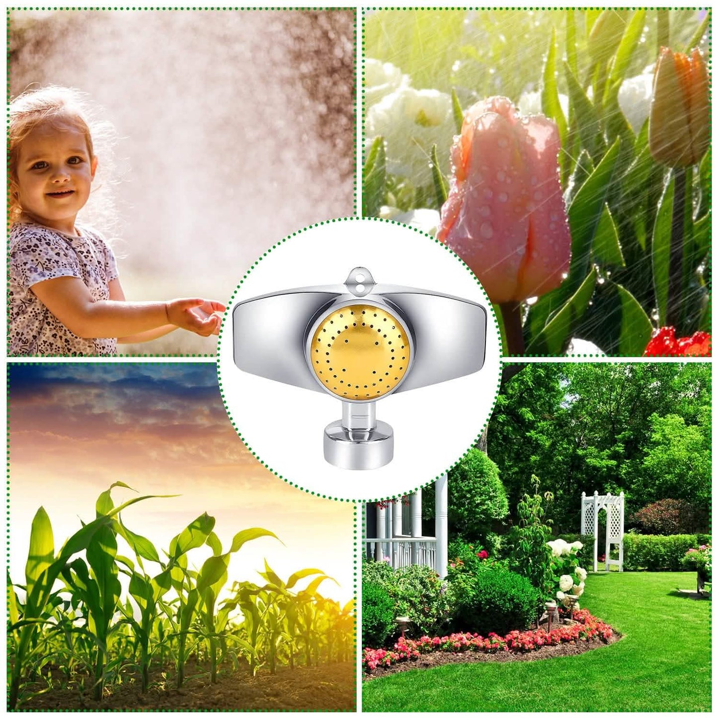 2-Pieces: Circular Spot Sprinkler 60 Degree with Gentle Water Flow DailySale