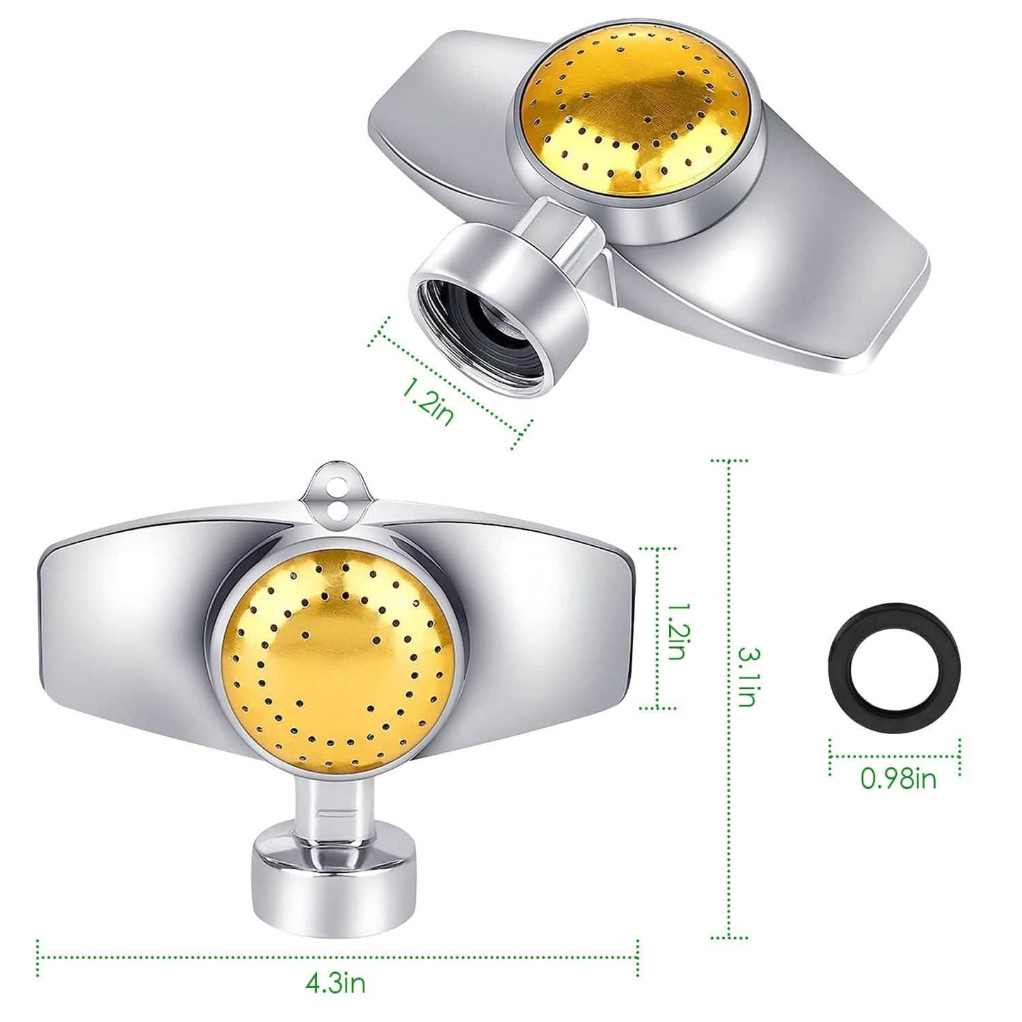 2-Pieces: Circular Spot Sprinkler 60 Degree with Gentle Water Flow DailySale