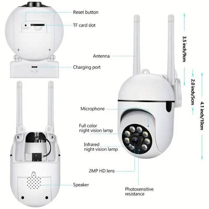 2-Pieces: Compact Wireless IP Security Cameras with App Control DailySale