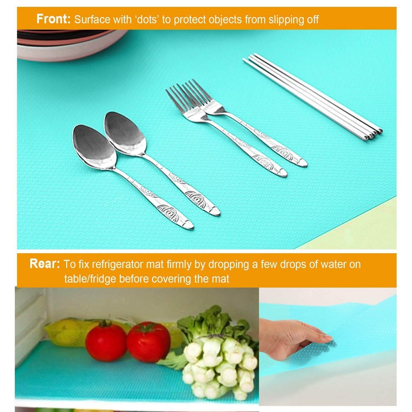 2-Pieces: Easy Clean Fridge Pads DailySale