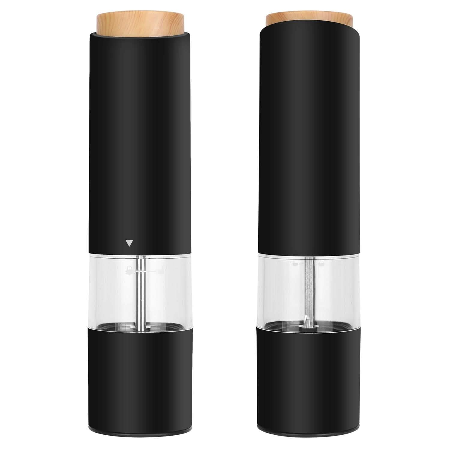 2-Pieces: Electric Salt and Pepper Grinder Battery Powered with Adjustable Coarseness DailySale