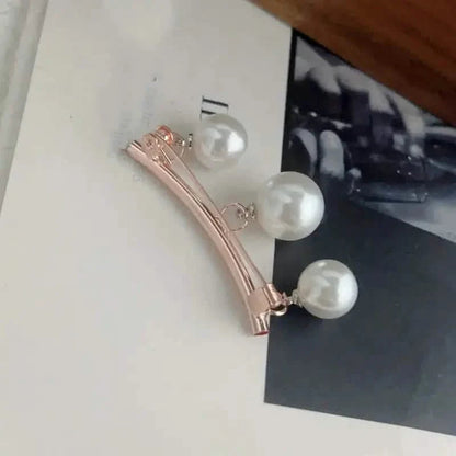 2-Pieces: Faux Pearl Neck Tie Pin Buckle Faux Pendant DailySale