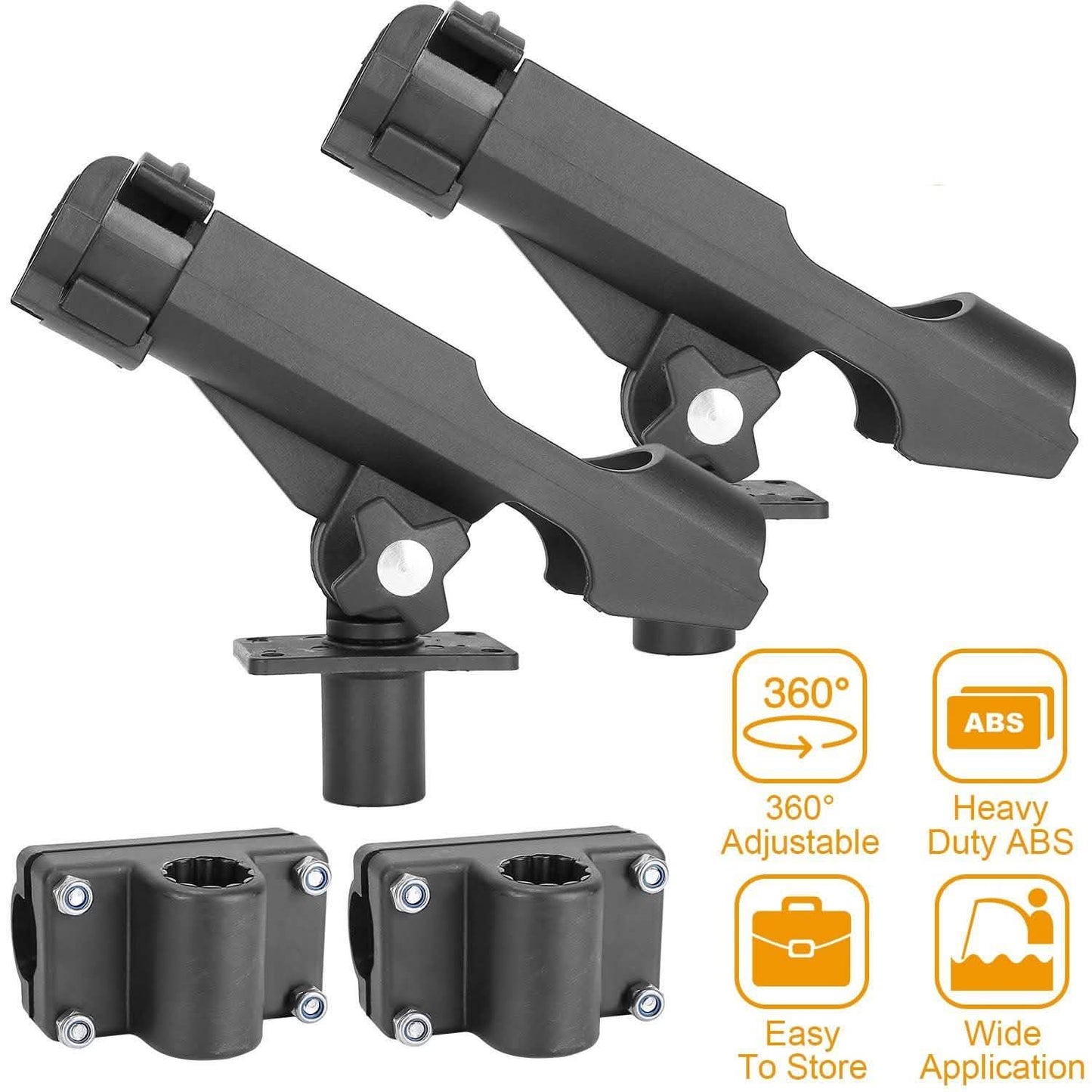 2-Pieces: Fishing Boat Rod Holders DailySale