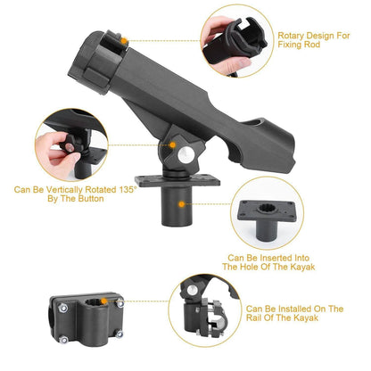 2-Pieces: Fishing Boat Rod Holders DailySale