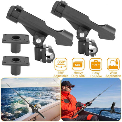 2-Pieces: Fishing Boat Rod Holders DailySale