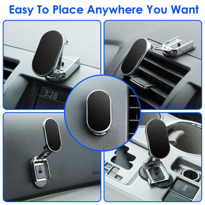 2-Pieces: Foldable Magnetic Car Phone Holder DailySale