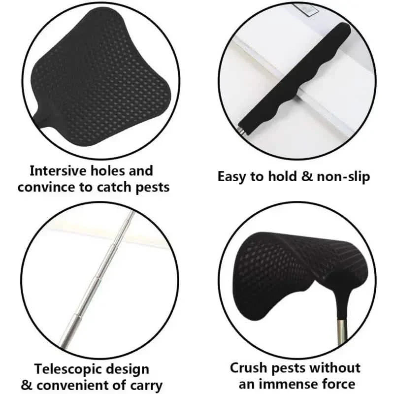 2-Pieces: Heavy Duty Telescopic Fly Swatter Set DailySale