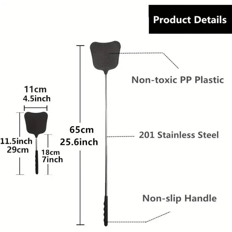 2-Pieces: Heavy Duty Telescopic Fly Swatter Set DailySale