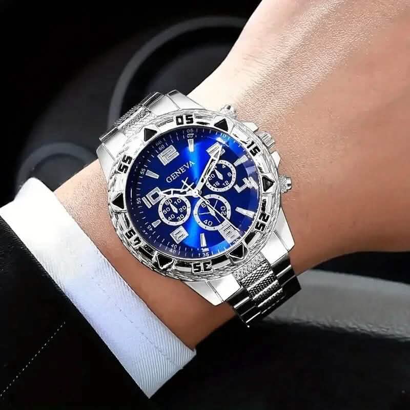 2-Pieces: High-End Fashion Handsome Quartz Wrist Watch DailySale
