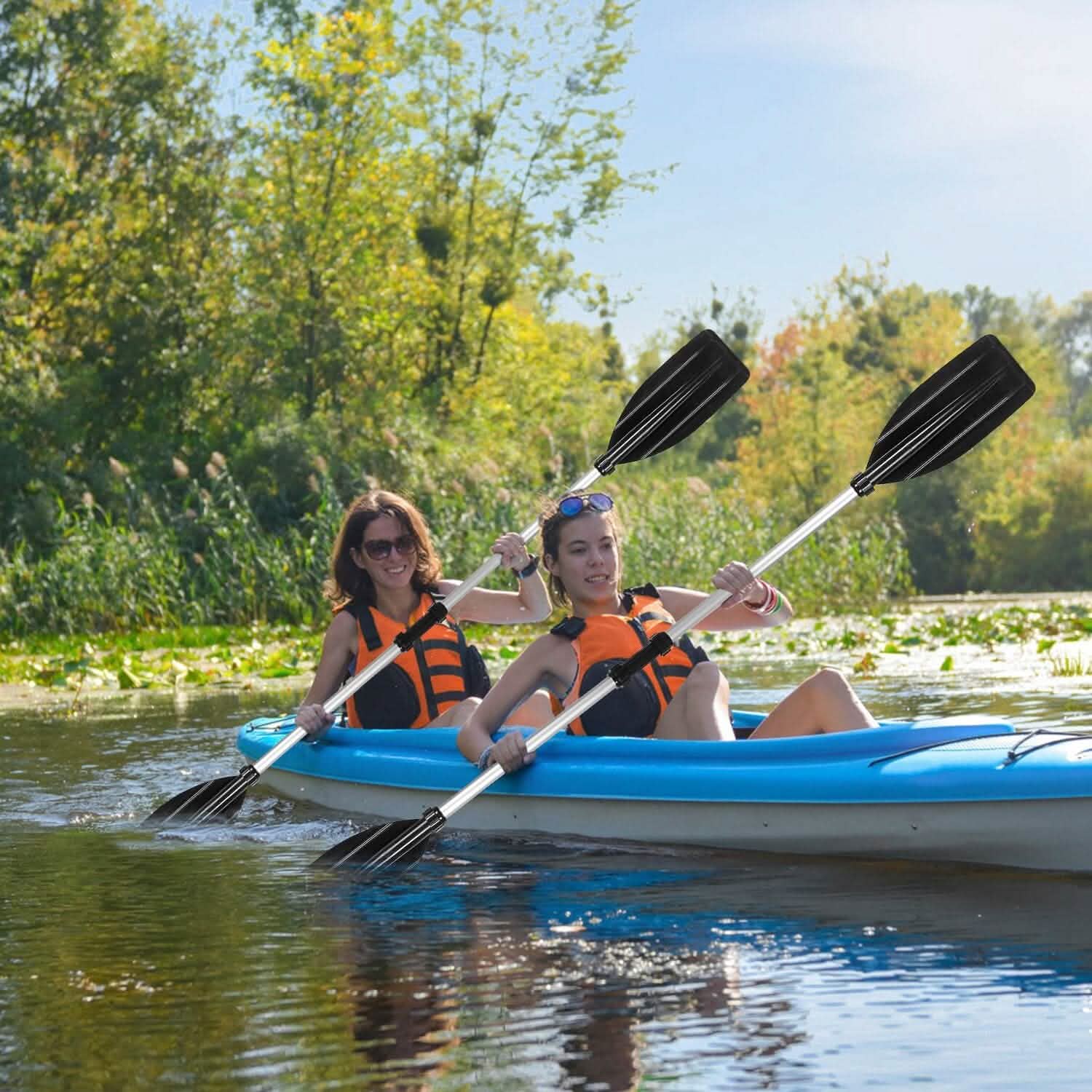 2-Pieces: Kayak Paddles Aluminum Alloy Detachable Canoe DailySale