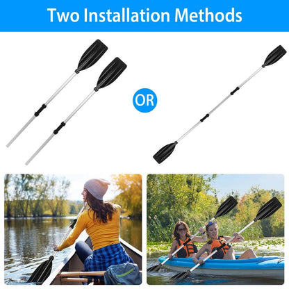 2-Pieces: Kayak Paddles Aluminum Alloy Detachable Canoe DailySale